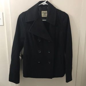 Black peacoat
